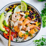 Grilled Shrimp Rice Bowl